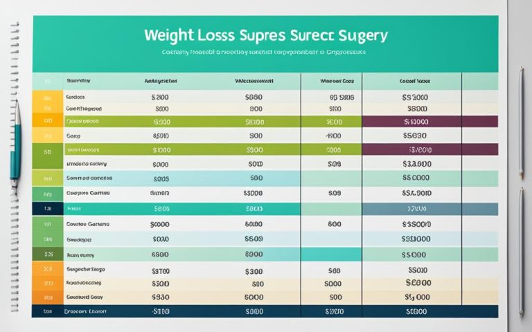 how much does weight loss surgery cost